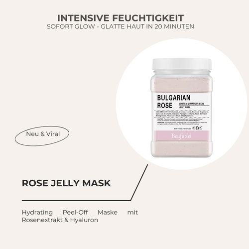Intensiver Glow & Feuchtigkeit in 20 Minuten - Rose Jelly Maske