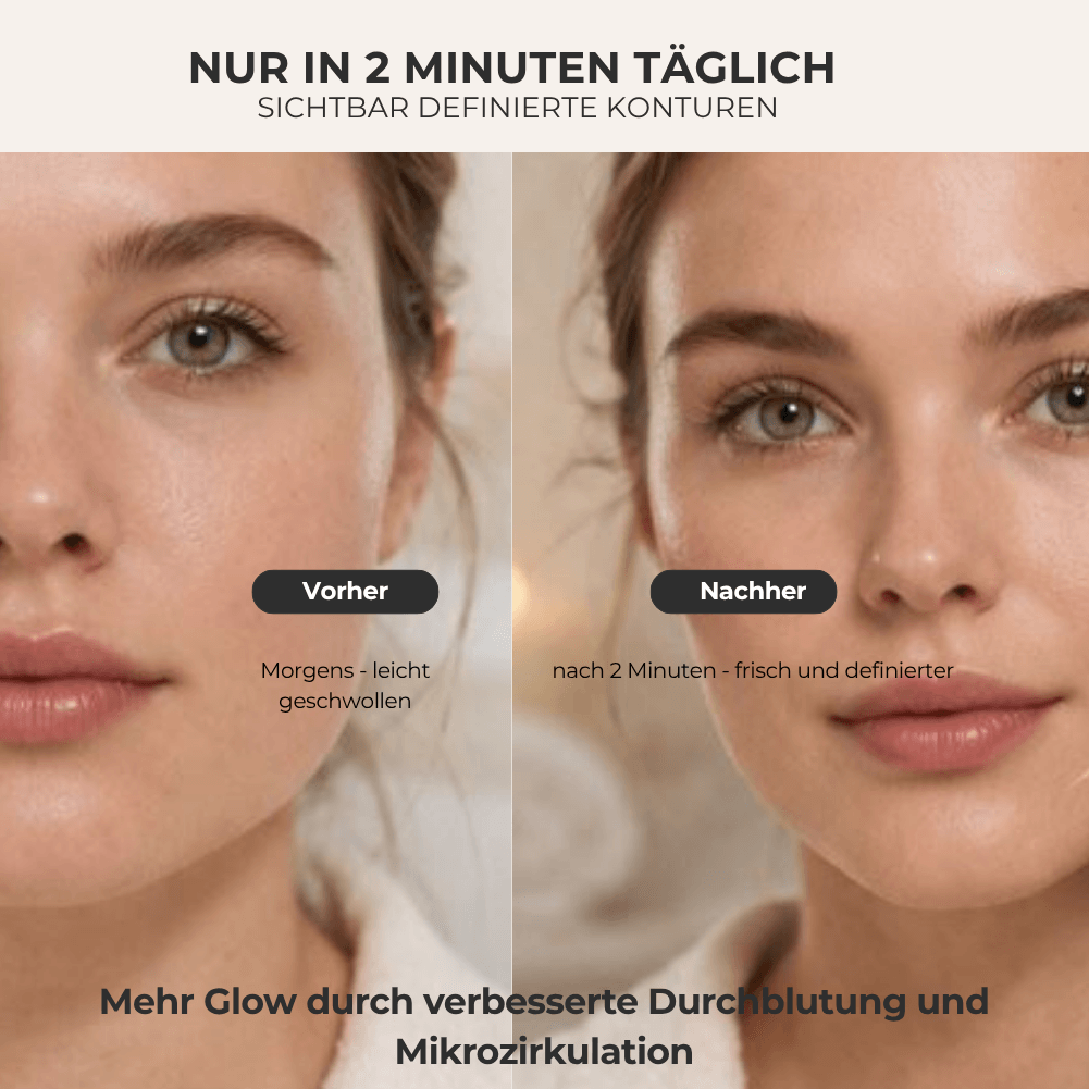 Lymphdrainage Gesichtsbürste – Definiertes  Gesicht in 5 Minuten
