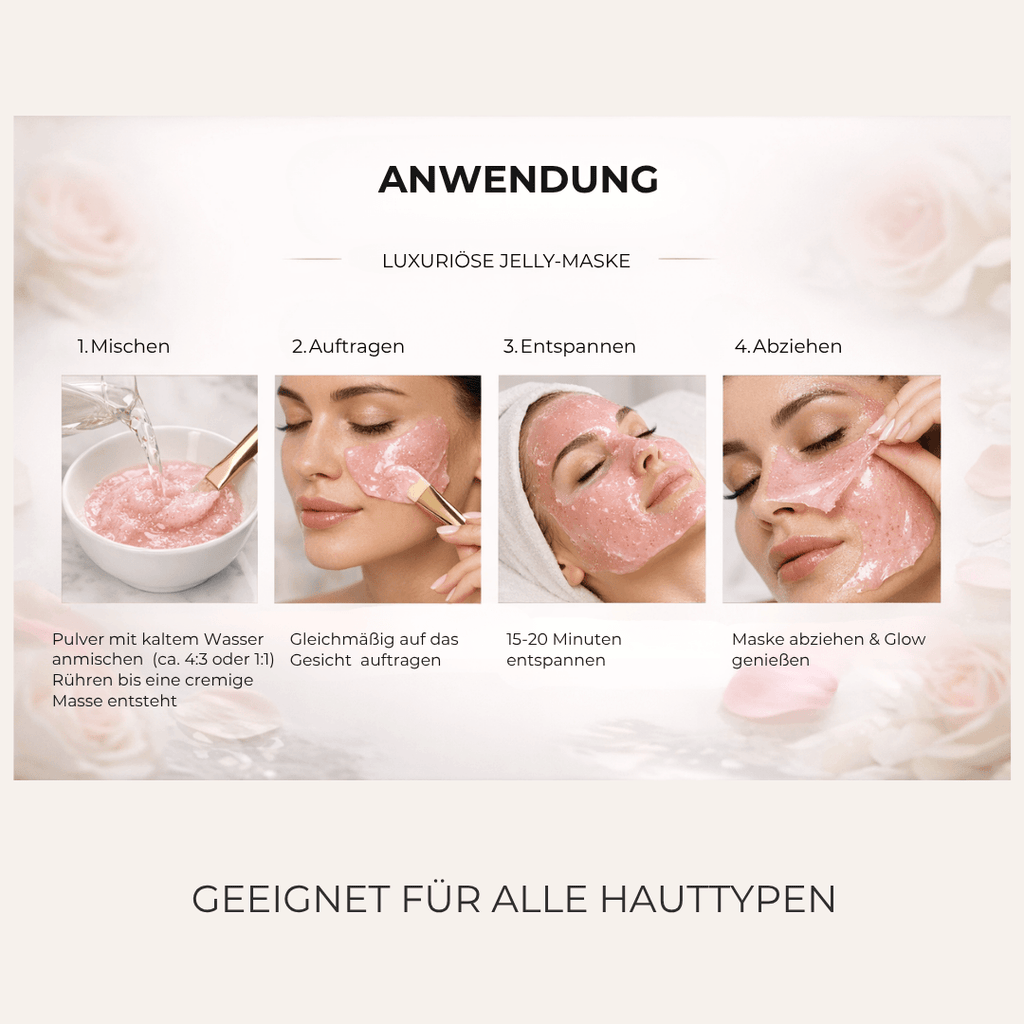 Intensiver Glow & Feuchtigkeit in 20 Minuten - Rose Jelly Maske