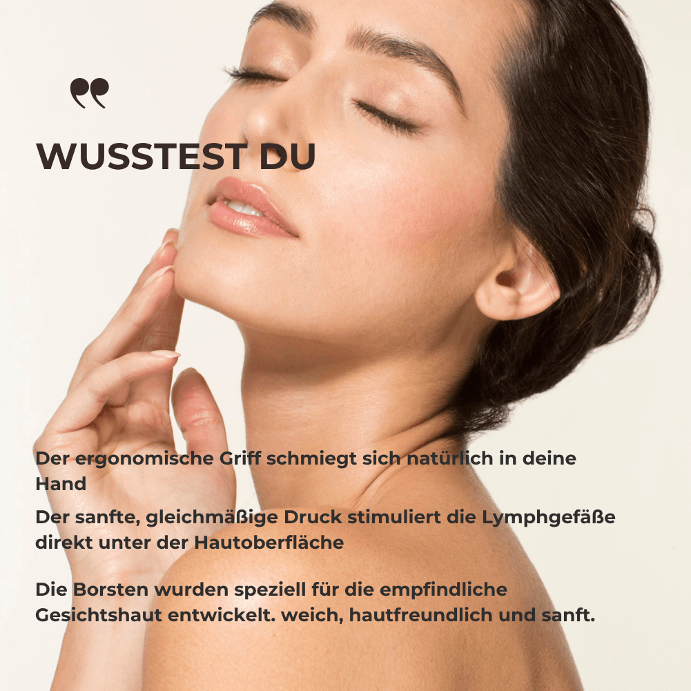 Lymphdrainage Gesichtsbürste – Definiertes  Gesicht in 5 Minuten