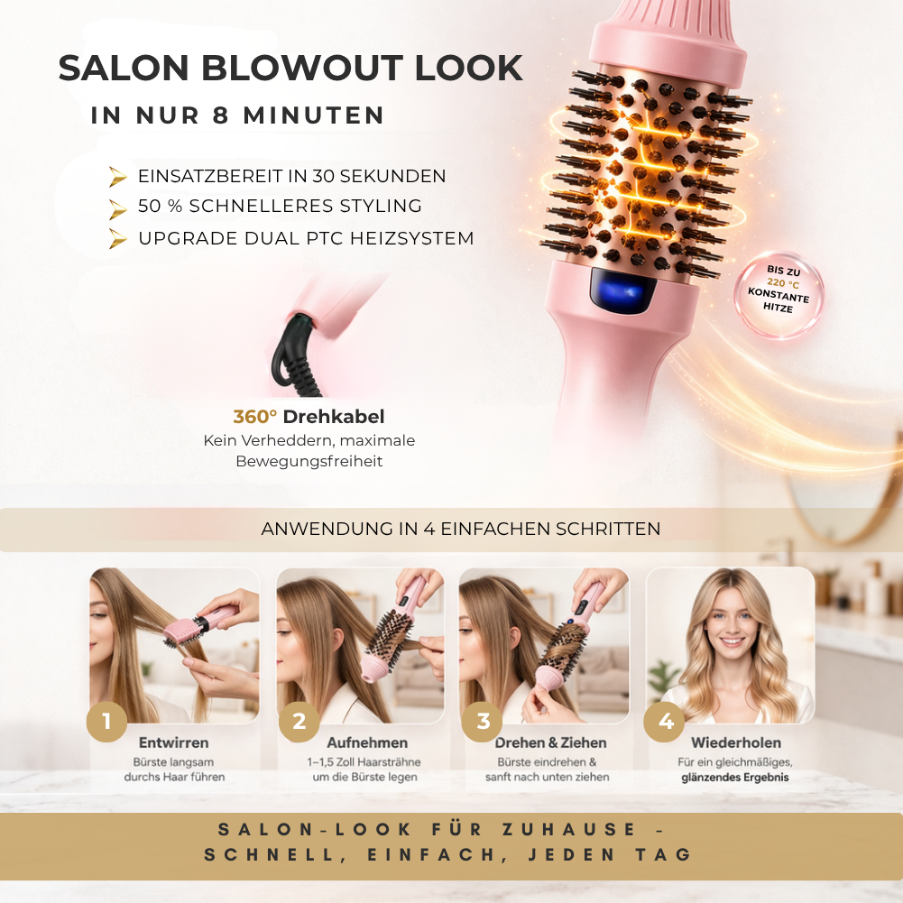 Blowout Boost Thermobürste – Glanz ohne Frizz